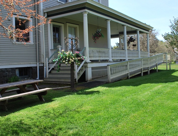 Side yard and porch