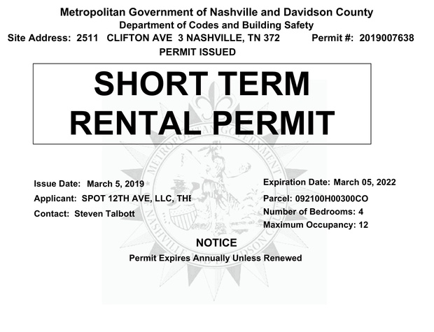 Permit - 2511 Clifton Ave Unit 3 - Expires March 2022-4