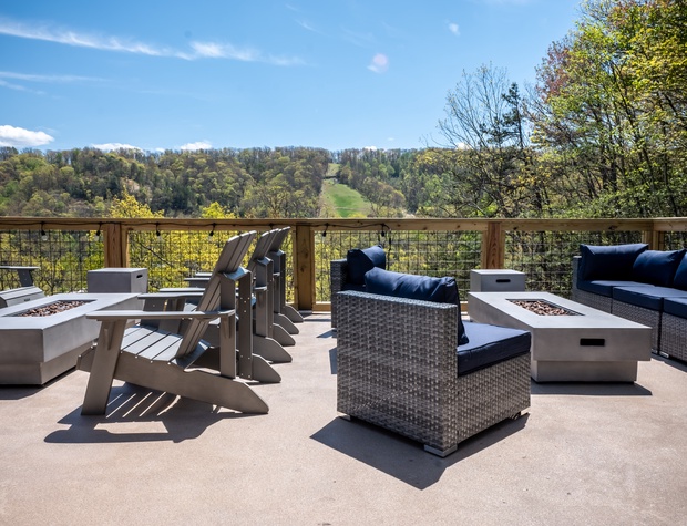 View of Ski runs - fire pits not available