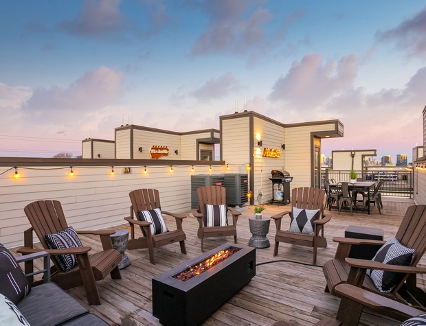 Rooftop with Fire Pit