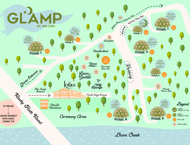 Glamp map